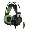 A4tech Bloody J437 herní sluchátka s mikrofonem, 7.1.,7 barev podsvícení, USB, zelená barva J437 Green