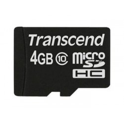 Transcend 4GB microSDHC (Class 10) paměťová karta (bez adaptéru)...