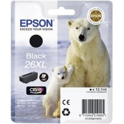 EPSON cartridge T2621 black (lední medvěd) XL C13T26214012