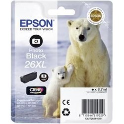 EPSON cartridge T2631 photo black (lední medvěd) XL C13T26314012
