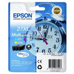 EPSON cartridge T2715 (cyan/magenta/yellow) multipack (budík) XL...