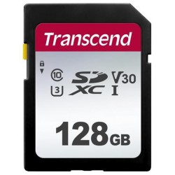Transcend 128GB SDXC 300S (Class 10) UHS-I U3 V30 paměťová karta,...