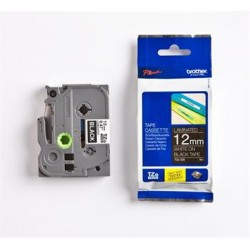 páska BROTHER TZ335 biele písmo, čierna páska Tape (12mm) TZE335