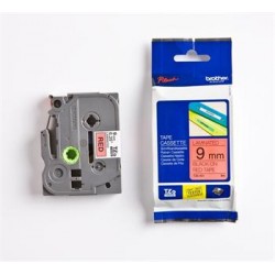 páska BROTHER TZ421 čierne písmo, červená páska Tape (9mm) TZE421