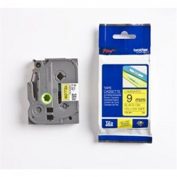 páska BROTHER TZ621 čierne písmo, žltá páska Tape (9mm) TZE621