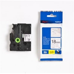 páska BROTHER TZeSE4 čierne písmo, biela páska bezpečnostná...