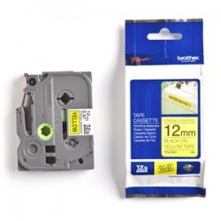 páska BROTHER TZFX631 čierne písmo, žltá páska FLEXIBLE ID Tape...