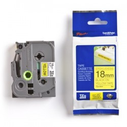 páska BROTHER TZS641 čierne písmo, žltá páska extra lepivá ADHESIVE...