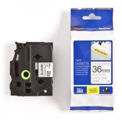 páska BROTHER TZS261 čierne písmo, biela páska extra lepivá...