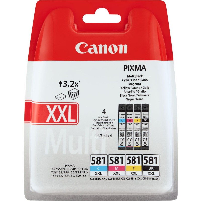 Canon cartridge INK CLI-581XXL C/M/Y/BK MULTI BL SEC 1998C004