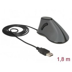 Delock Ergonomická vertikální optická 5-tlačítková USB myš 12527