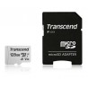 Transcend 128GB microSDXC 300S UHS-I U3 V30 A1 (Class 10) paměťová karta (s adaptérem), 95MB/s R, 45MB/s W TS128GUSD300S-A