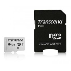 Transcend 64GB microSDXC 300S UHS-I U1 (Class 10) paměťová karta (s...