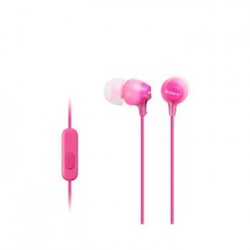 SONY MDR-EX15AP - Sluchátka do uší s mikrofonem - Pink MDREX15APPI.CE7