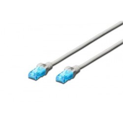 Digitus Ecoline Patch Cable, UTP, CAT 5e, AWG 26/7, šedý 10m, 1ks...