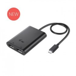i-Tec USB-C 3.1 na Dual Display Port adaptér, 2x Display Port 4K...