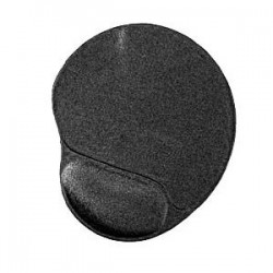 podložka pod myš GEMBIRD, čierna s gélovou opierkou, 240 x 220 x 4...