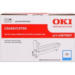 valec OKI C5650/C5750 cyan 43870007