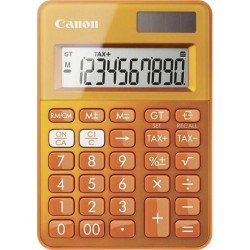 stolová kalkulačka CANON LS-100K oranžová, 10 miest, solárne...
