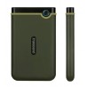 TRANSCEND 2TB StoreJet 25M3G SLIM, USB 3.0, 2.5” Externí Anti-Shock disk, tenký profil, armádní zelená  TS2TSJ25M3G