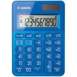 stolová kalkulačka CANON LS-100K modrá, 10 miest, solárne napájanie...