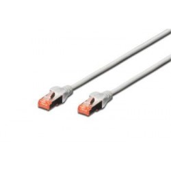 Digitus Patch Cable,S-FTP, CAT 6, AWG 27/7, LSOH, Měď, šedý 1,5m...