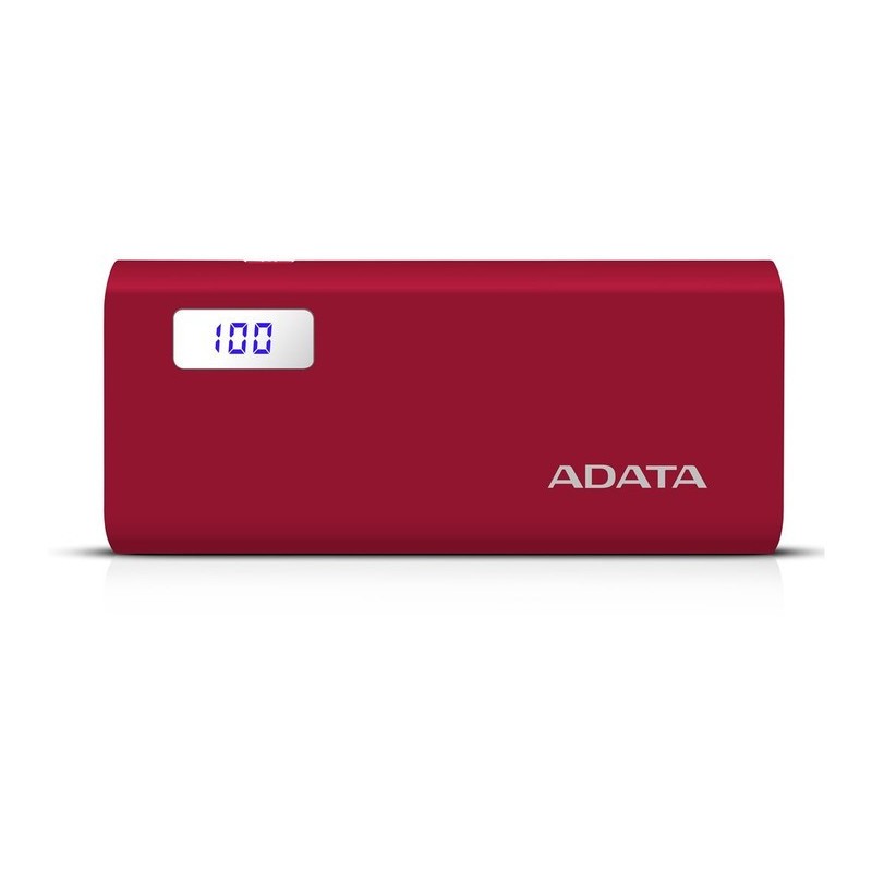 A-DATA Power Bank P12500D, 12500mAh, červená AP12500D-DGT-5V-CRD