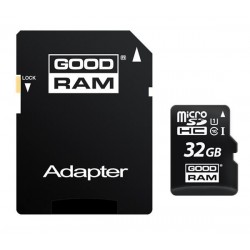 32 GB microSDHC karta GOODRAM Class 10 UHS I + adapter M1AA-0320R12