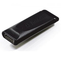 VERBATIM STORE N GO USB 2.0 DRIVE SLIDER 64GB BLACK 98698