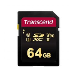 Transcend 64GB SDXC 700S (Class 10) UHS-II U3 V90 MLC paměťová...