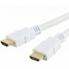 Techly Kábel k monitoru HDMI-HDMI M/M Ethernet 3D 4K, 1m, biely 306905