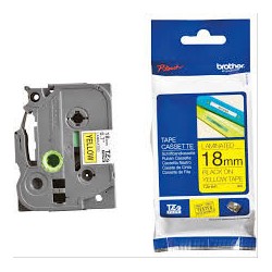 BROTHER TZe-641 čierna potlač/žltá páska 18 mm TZE641