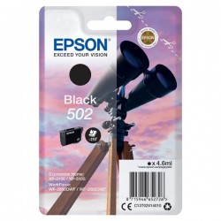 Epson originál ink C13T02V14010, T02V140, 502, black, 210str.,...
