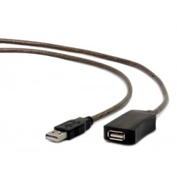 Gembird aktívny predlžovací kábel USB 2.0, 5 m, čierny UAE-01-5M