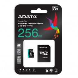 ADATA Premier Pro micro SDHC karta 256GB, Č/Z až 100/80 MB/s, s...