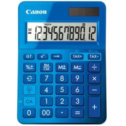 stolová kalkulačka CANON LS-123K modrá, 12 miest, solárne napájanie...