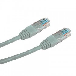 Patch kábel Cat6, UTP - 3m, CNS Network, šedý PK-UTP6-030-GR
