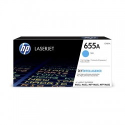 HP 655A Cyan Original LaserJet Toner Cartridge (CF451A)