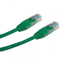 CNS patch kábel Cat5E, UTP - 5m , zelený PK-UTP5E-050-GN