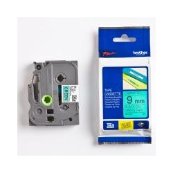 BROTHER TZe-721 čierna potlač/zelená páska 9 mm TZE721