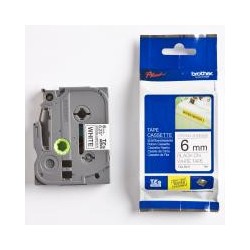 BROTHER TZe-S211 čierna potlač/biela páska 6 mm adhézna (silne priľnavá) TZES211