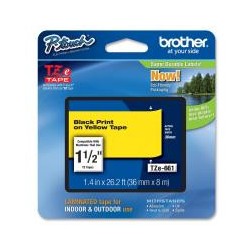 BROTHER TZe-661 čierna potlač/žltá páska 36 mm TZE661