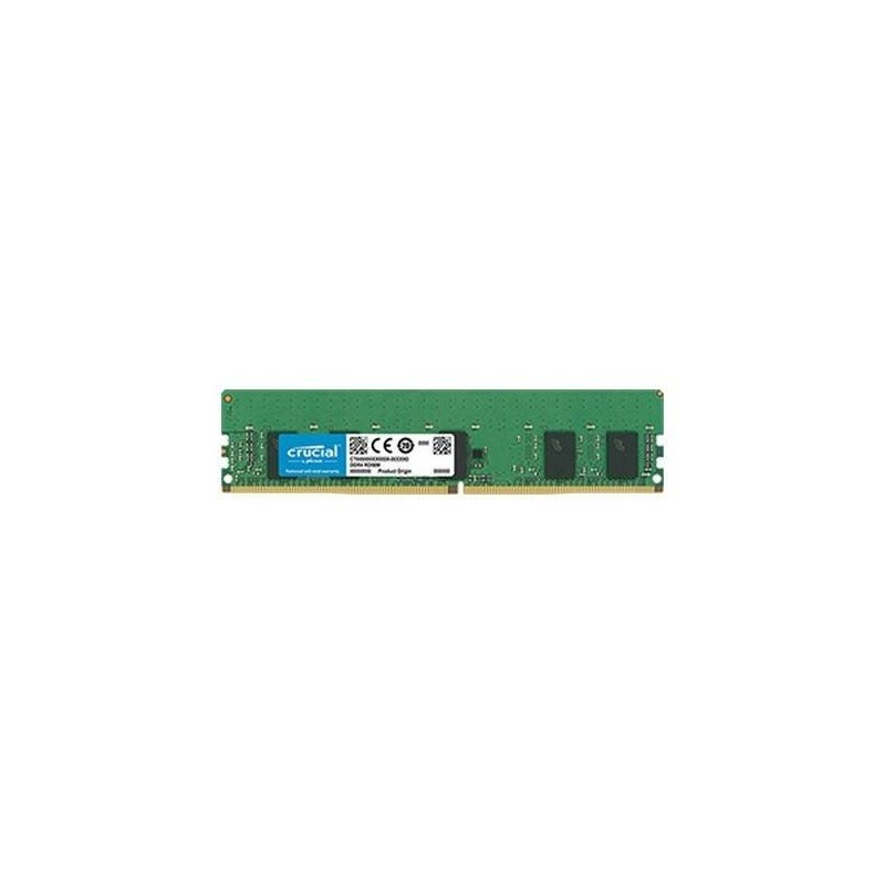 Crucial 8GB DDR4 2666MT/s (PC4-21300) CL19 SR x8 ECC Registered DIMM 288pin CT8G4RFS8266