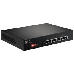Edimax 8x 10/100 PoE+ Switch, 802.3at/af, 130W budget (30W/port), DIP Switch ES-1008P V2