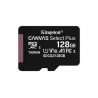 KINGSTON 128GB microSDHC CANVAS Plus Memory Card - UHS-I class 10 - bez adaptéru SDCS2/128GBSP